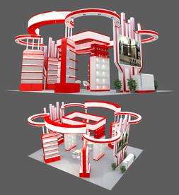 最新实用通用展览展台设计模型