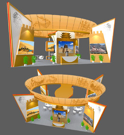 最新实用通用展览展台设计模型