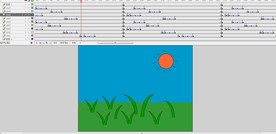太阳和草11秒flash元件