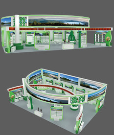 最新实用通用展览展台设计模型