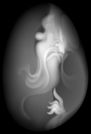 观音头佛像浮雕精雕灰度玉雕