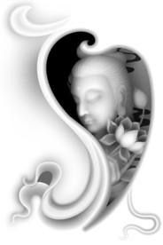 观音浮雕精雕灰度