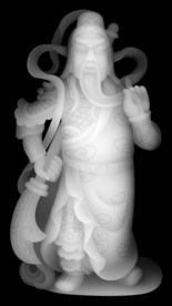 观音浮雕精雕灰度