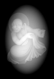 十八罗汉浮雕精雕灰度46牌