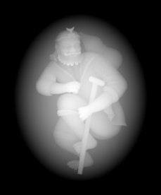 八仙浮雕玉雕灰度浮雕精雕46牌