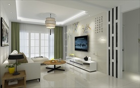 新中式客厅效果图
