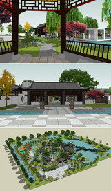 中式园林会馆设计