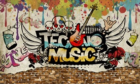 音乐涂鸦背景墙