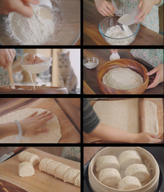 牛奶燕麦馒头制作全过程视频