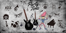 音乐主题黑色系列装饰画