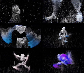 粒子光影人物跳舞视频素材