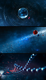 一滴血运动DNA合成视频素材