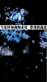 雪花转场视频素材 带透明度通道