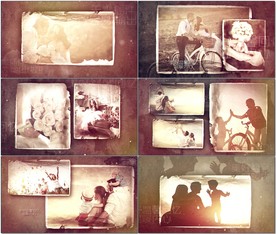 美好温馨回忆相册ae模板