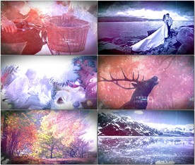 彩色水墨晕染相册