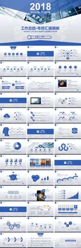 工作总结年度汇报PPT模板