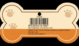 小狗玩具的标志 玩具吊牌标签