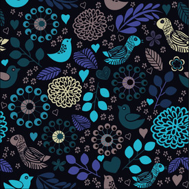 花鸟背景素材无缝循环对接图