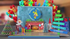 运动宝贝圣诞节快乐