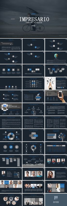 外企高逼格业绩分析报告PPT模