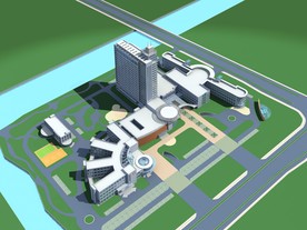 3D医院鸟瞰模型