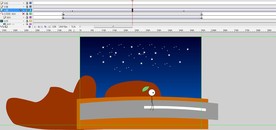 火柴人走夜路10秒动画重复地面