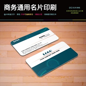 高档商务清爽商业地产名片