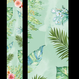 清新绿色森系婚礼T台