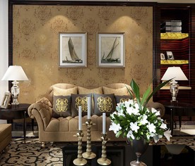欧式家居 墙纸效果图片