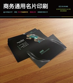 简约黑色炫酷汽车行业名片