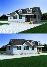 木屋模型及CAD平面图