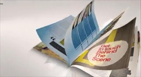 杂志画册翻页一键智能贴图效果