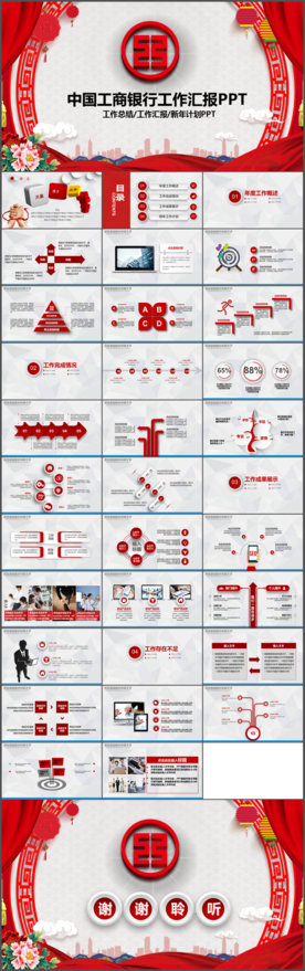 大气中国工商银行工行PPT