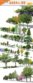 园树林SU模型