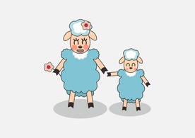 绵羊卡通吉祥物