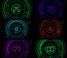 数码科技25秒智能倒计时