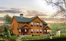 木屋模型含材质