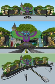 儿童动物森林主题舞台