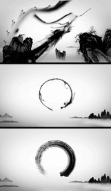 水墨中国龙开场视频素材