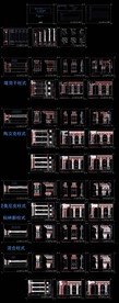 罗马柱式CAD 布局