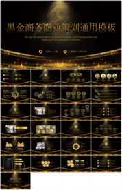 黑金商务商业策划PPT模板