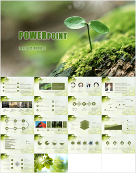 清新年度工作总结PPT