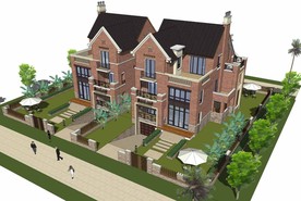 英式别墅SU模型