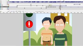 行人冲红灯交通进行曲34秒动画