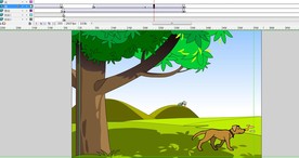 关于动物简单动画狗过深林18秒