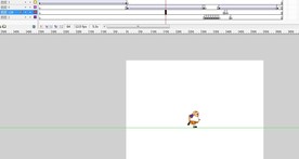 一个胖子的走跑跳动作10秒
