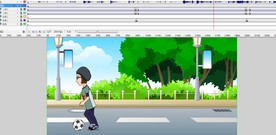 人物练习运球的动画10秒