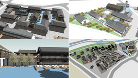 新中式仿古风格建筑群