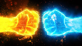 拳头撞击PK 年会模板