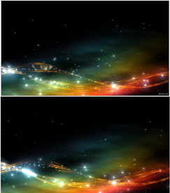 高清彩色光线粒子背景视频